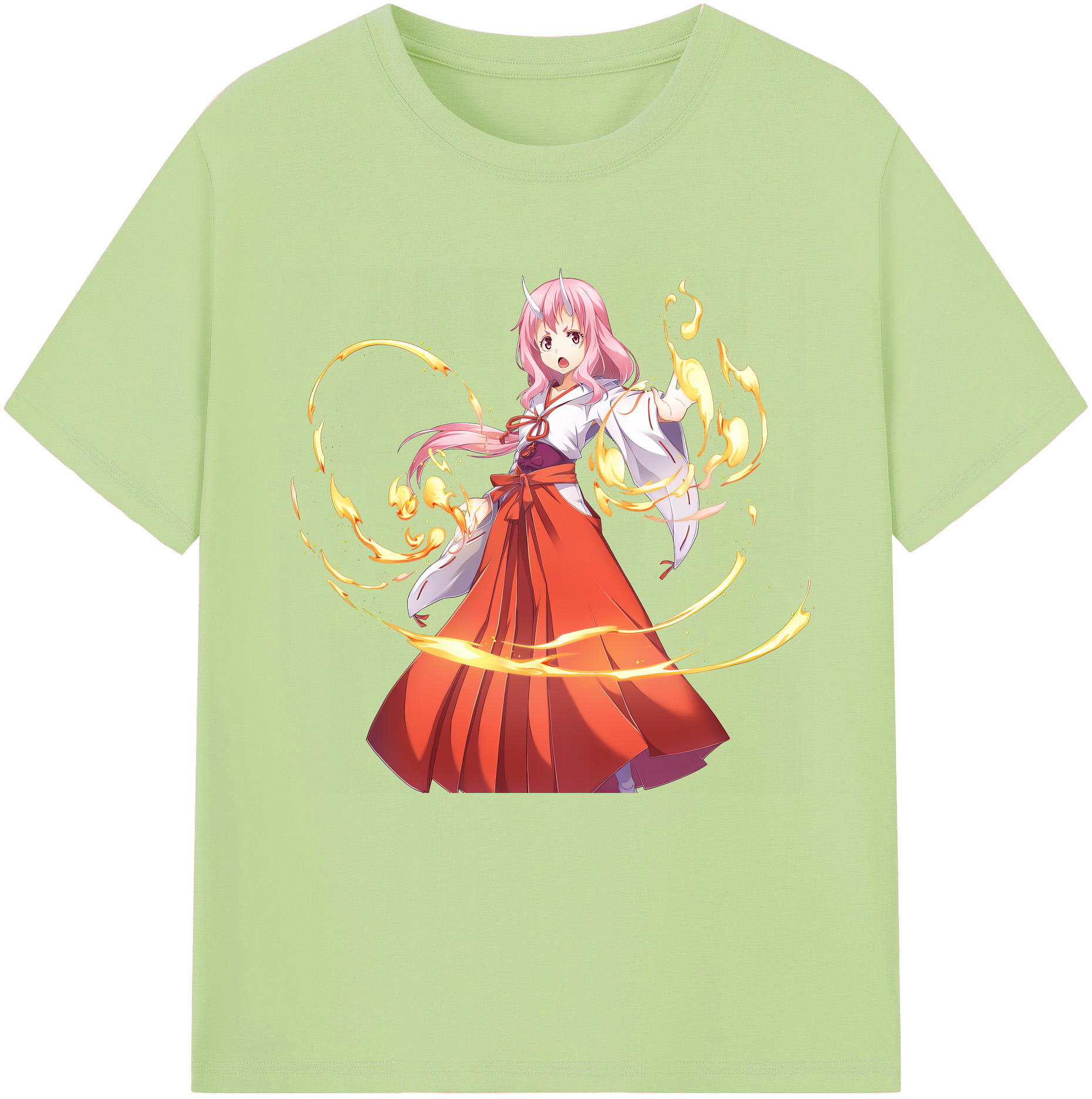 （画像用） 転スラ Regarding Reincarnated to Slime 綿100％半袖Tシャツ（フロントプリント）